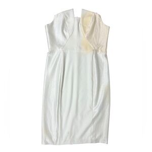 Black Halo Strapless White and Cream Dress